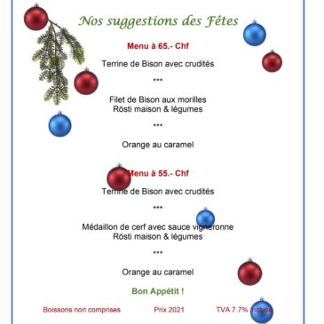 Menu de Noël