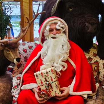 Visite du père Noël à Juraparc